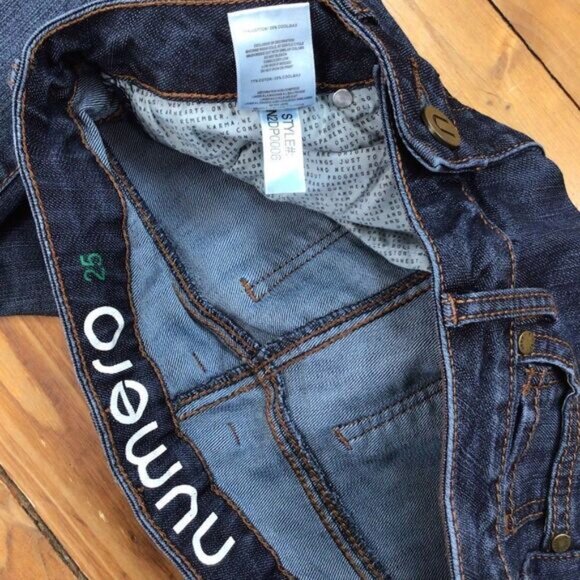 NUMERO jeans low rise skinny blue denim size 25 medium rise waist - Picture 4 of 11
